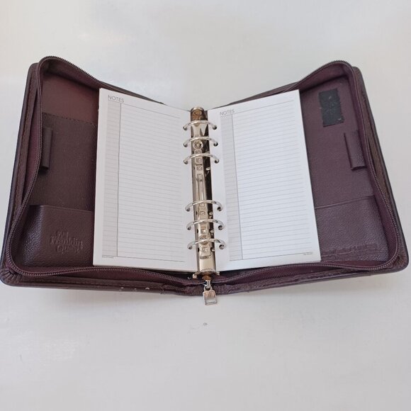 Franklin Covey Planner Franklin Quest Binder Brown Leather 6 Ring Organizer - Picture 7 of 16